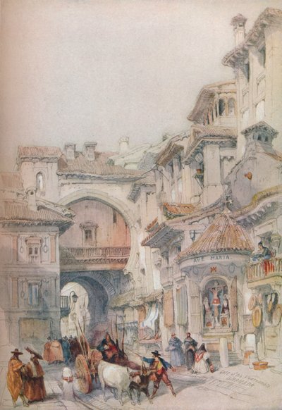 Porten til Vivarrambla, Granada, 1830