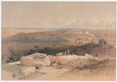 Gaza, 1839. af David Roberts