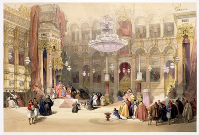 Den Græske Gravs Kirke, Jerusalem, 11. april 1839, plade 4 fra bind I af 