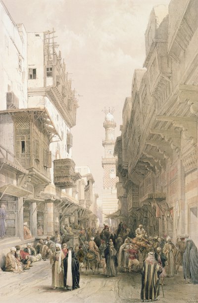 Moskeen El Mooristan, Cairo, fra Egypten og Nubien, Vol.3 af David Roberts