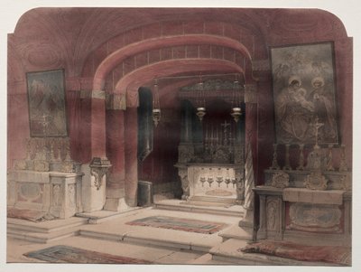 Bebudelsens helligdom, Nazareth, 1839. af David Roberts