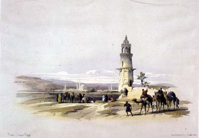 Sioul, Øvre Egypten, fra "Egypt and Nubia", bind 1 (litho) af David Roberts