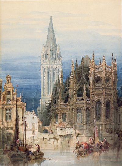 St. Pierre, Caen af David Roberts