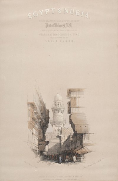 Gadebillede fra Kairo, Egypten af David Roberts