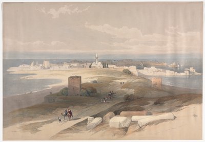 Sur eller Tsor, ældgammelt dæk fra Isthmus, 1839. af David Roberts