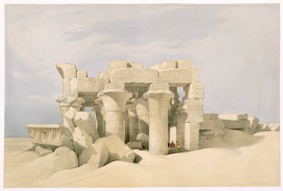 Sobek og Horuss tempel ved Kom Ombo, Egypten, 1800-tallet af David Roberts