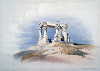 Wady Kardassy-templet, Nubia, 1800-tallet af David Roberts