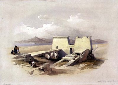 Temple of Wady Sabona, Nubia, fra "Egypt and Nubia", Vol.1 (litho) af David Roberts