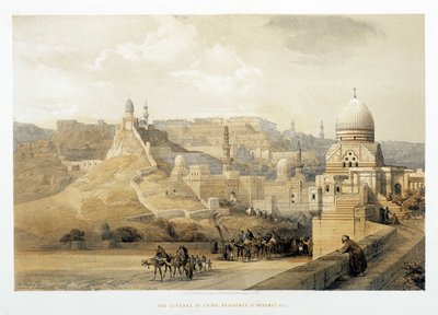 Kairos citadell, Mehemet Alis palads i "Det Hellige Land", London 1849. af David Roberts