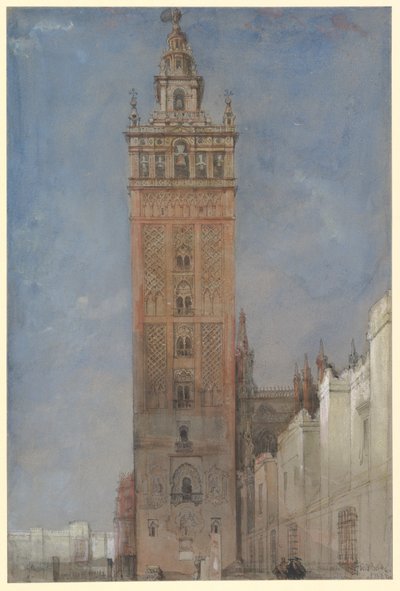 Giralda, Sevilla af David Roberts