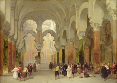 Koranens helligdom, moskeen i Cordoba, 1849 af David Roberts