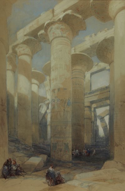 Templet, Karnak af David Roberts