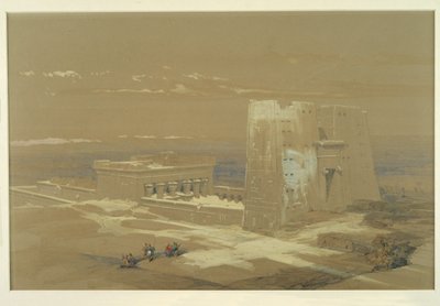 Templet ved Edfu (akvarel) af David Roberts
