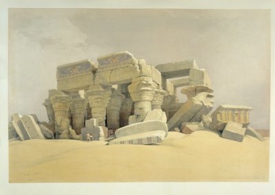 Templet ved Kom Ombo af David Roberts
