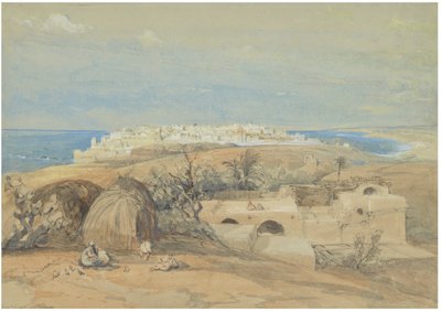 Udsigt over Jaffa, set mod nord af David Roberts