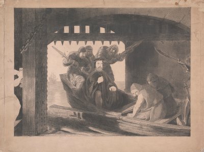 Hertug af Gloucester taget ind i Water Gate of Calais, 1380 af David Scott