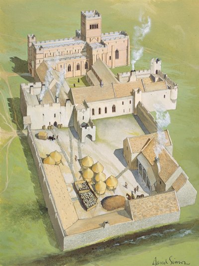 Lindisfarne Priory, Holy Island, Northumberland af David Simon