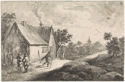 Bondeby med figurer af David Teniers (II)