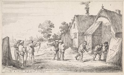 bueskytter Open-air genrescener (serietitel) af David Teniers (II)