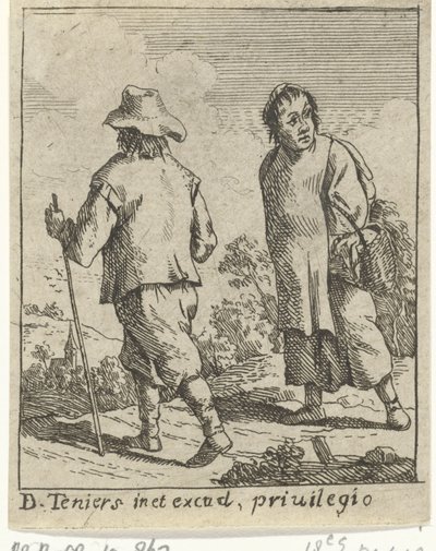 Et bondepar på vej af David Teniers (II)