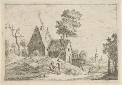 Landskab med et hus af David Teniers (II)