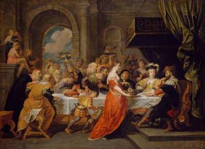Herodes fest, 1640-1690. af David Teniers II