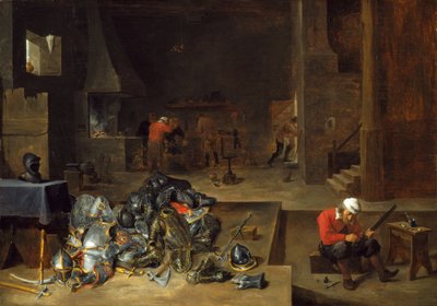 Panserforretningen af David Teniers the Younger