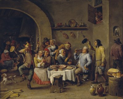 Bønnekongen Bønnekongens fest af David Teniers the Younger