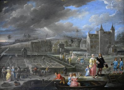 De fire årstider (forår) af David Teniers the Younger
