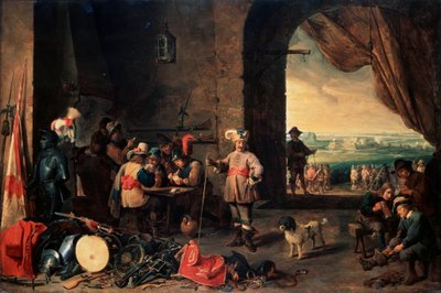 Vagtrummet, 1642 af David Teniers the Younger