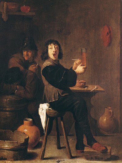 Den glade soldat af David Teniers the Younger