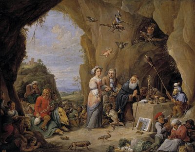 Sankt Anthonys fristelse, midten af det 17. århundrede. af David Teniers the Younger