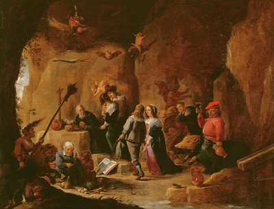 The Temptation of St. Anthony (olie) af David Teniers the Younger