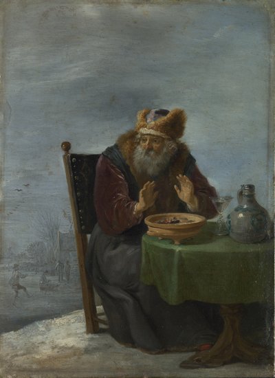 Winter Fra serien De fire årstider, ca. 1644 af David Teniers the Younger