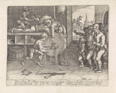 Bedrager straffer næse- og øreslibning af David Vinckboons (I) (possibly)