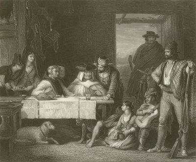 Et guerillakrigsråd af David Wilkie
