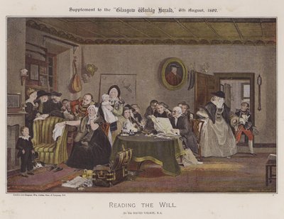 Læsning af testamentet af David Wilkie