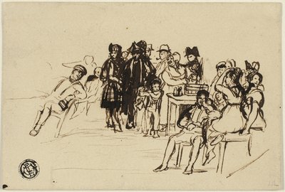 Undersøgelse for højre gruppe af David Wilkie