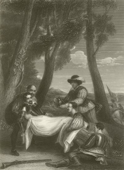 Sir Philip Sidneys død af David Wilkie