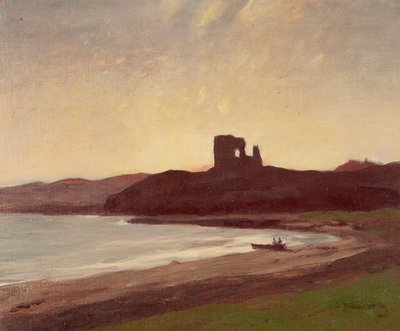 Aros, Isle of Mull (olie på lærred) af David Young Cameron