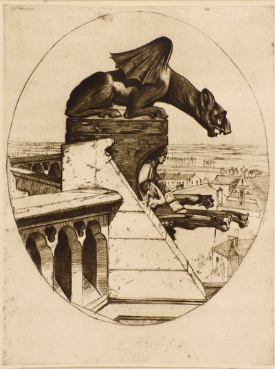 The Chimera of Amiens (ætsning) af David Young Cameron
