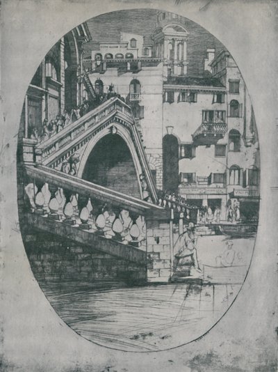 Rialto, ca. 1900, 1925. af David Young Cameron