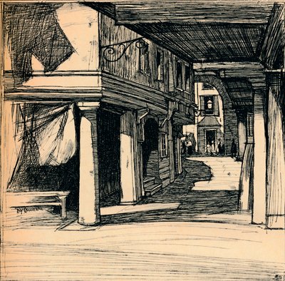 Venetian Street, 1900 af David Young Cameron