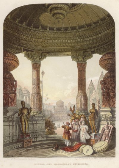 Hindoo og Mahomedan bygninger af David after Roberts