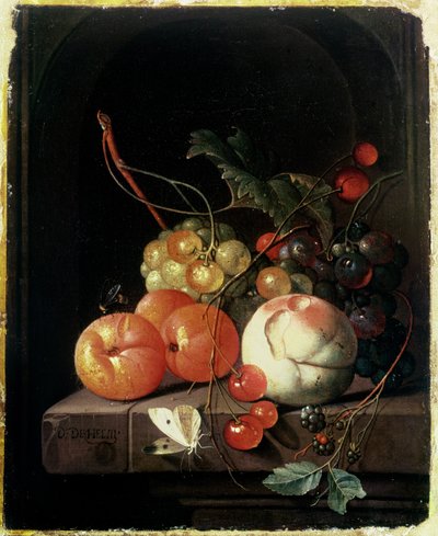 Stilleben af frugt, 1600-tallet af David de II Heem