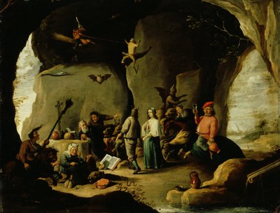 Fristelse af St. Anthony af David the Younger (attr. to) Teniers