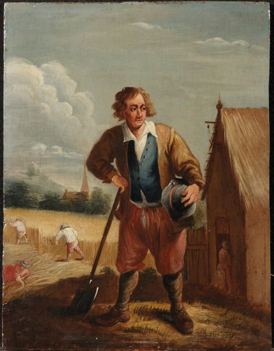 En allegori over de fire elementer: Jorden (olie på panel) af David the Younger (follower of) Teniers