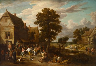 Dansere på en Village Inn, omkring 1660