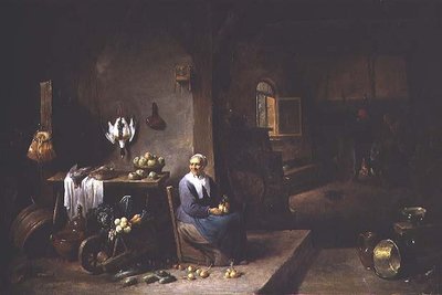 Interiør af en bondebolig af David Teniers the Younger