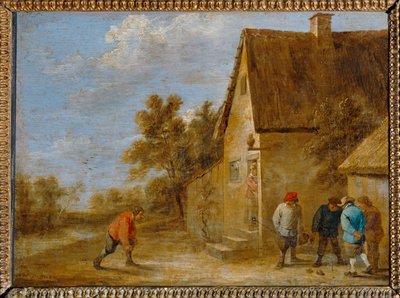 Les Joueurs de boules ... af David the Younger Teniers